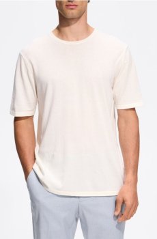 Reserved - Футболка regular fit з ліоцелом - бежевий - 771JM-08X