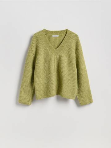 Reserved - Джемпер oversize - жовто-зелений - 279GV-71M Reserved - Джемпер oversize - жовто-зелений - 279GV-71M