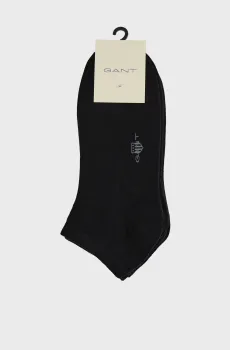 Мужские черные носки (3 пары) ANKLE SOCKS 3-PACK Черный 40-42 Gant 9960392