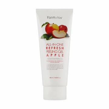 Осветляющий пилинг-гель для лица FarmStay Whitening Peeling Gel Cream Apple с экстрактом яблока, 180 мл Осветляющий пилинг-гель для лица FarmStay Whitening Peeling Gel Cream Apple с экстрактом яблока, 180 мл