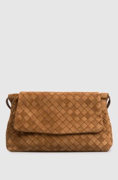 Замшевая коричневая сумка Giorno