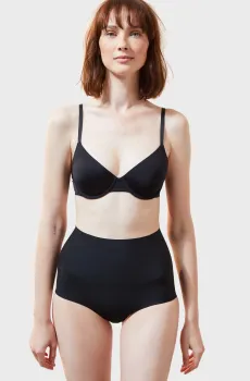 Женские черные моделирующие трусики CONTROL BY ETAM Черный XL Etam 6521118