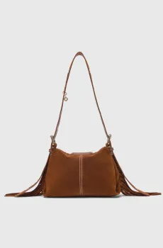 Женская рыжая замшевая сумка Miss M Рыжий ONESIZE MAJE MFASA01340_Brown