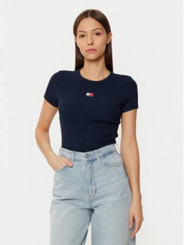 Tommy Jeans Футболка DW0DW20463 Cиній Slim Fit Tommy Jeans Футболка DW0DW20463 Cиній Slim Fit