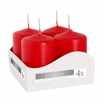 Свечи Bispol красные, 6 см, 4 шт (40/60-030)