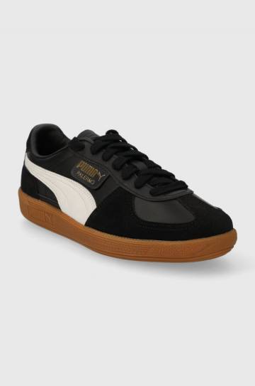 Кожаные кроссовки Puma Palermo цвет чёрный 396464 Кожаные кроссовки Puma Palermo цвет чёрный 396464