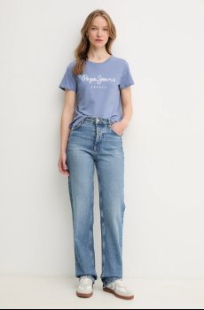 Хлопковая футболка Pepe Jeans VAL