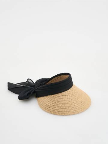 Reserved - LADIES` PEAKED CAP - бежевий - 681CO-80X Reserved - LADIES` PEAKED CAP - бежевий - 681CO-80X