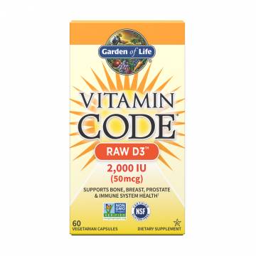 Витамин Д3 Garden of Life Vitamin Code Raw D3 2000 МЕ, 60 капсул Витамин Д3 Garden of Life Vitamin Code Raw D3 2000 МЕ, 60 капсул