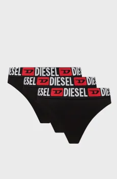 Женские черные трусики (3 шт) UFST-STARS-THREEPACK PERIZOMA Черный M Diesel 00SE0K 0NJAP