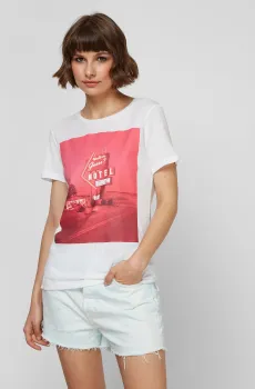 Женская белая футболка Белый S Guess W1GI49.K46D0;TWHT