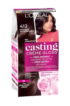 Безаммиачная краска для волос LOreal Paris Casting Creme Gloss 412 Холодный кокос, 180 мл