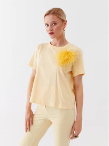 Patrizia Pepe Футболка 2M4282/J035-Y433 Жовтий Relaxed Fit Patrizia Pepe Футболка 2M4282/J035-Y433 Жовтий Relaxed Fit