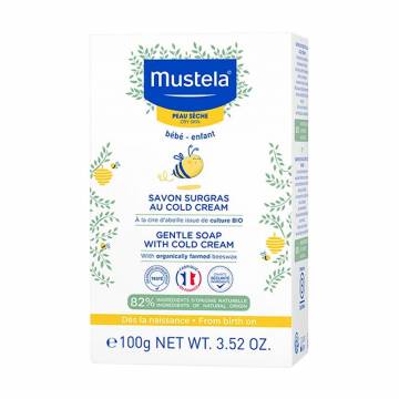 Детское питательное мыло Mustela Gentle Soap With Cold Cream, 100 г Детское питательное мыло Mustela Gentle Soap With Cold Cream, 100 г