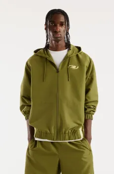 Мужская зеленая ветровка Trackside Woven Зеленый XL New Balance MJ62Y8SJGEE