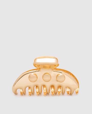 Золотистый зажим для волос Mega Claw