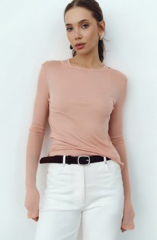 Ремінь із екошкіри у шоколадному відтінку