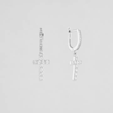 Серебряные серьги Minimal 521084б Серебряные серьги Minimal 521084б