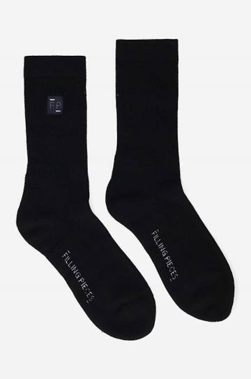 Хлопковые носки Filling Pieces Patch цвет чёрный 68513711861-BLACK Хлопковые носки Filling Pieces Patch цвет чёрный 68513711861-BLACK