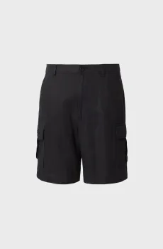 Мужские черные льняные шорты 9 IN CARGO Черный 29 Calvin Klein Jeans LV04RF610G