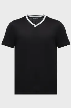 Мужская черная футболка Черный L Karl Lagerfeld 561200.755003;990