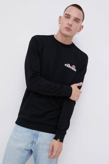 Кофта Ellesse мужская цвет чёрный с аппликацией SHS08784-011 Кофта Ellesse мужская цвет чёрный с аппликацией SHS08784-011