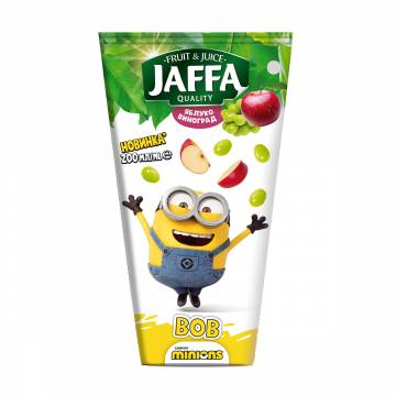 Детский сок JAFFA Minions Bob Яблоко и виноград, 200 мл Детский сок JAFFA Minions Bob Яблоко и виноград, 200 мл