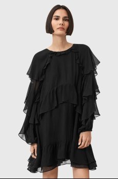 Платье с добавлением шелка AllSaints LISSIE