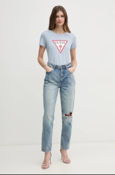 Хлопковая футболка Guess