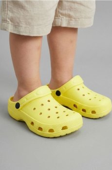 Клоги з ремінцем на п’яті - жовтий