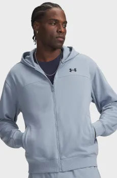 Мужское голубое худи UA Rival LW FZ Голубой L Under Armour 6009346-448