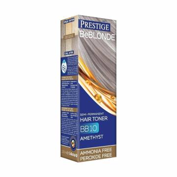 Безаммиачный оттеночный бальзам для волос Vips Prestige BeBlond Semi-Permanent Hair Toner BB10 Amethyst, 100 мл Безаммиачный оттеночный бальзам для волос Vips Prestige BeBlond Semi-Permanent Hair Toner BB10 Amethyst, 100 мл