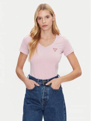 Guess Футболка W2YI45 J1314 Рожевий Slim Fit Guess Футболка W2YI45 J1314 Рожевий Slim Fit