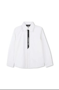 Детская хлопковая рубашка Karl Lagerfeld