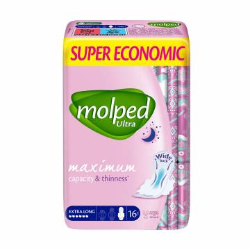 Гигиенические прокладки Molped Ultra Night Super Economic, 16 шт