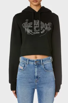 Женское черное худи F-SLIMMY-HOOD Черный XS Diesel A15384 0NAZQ