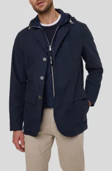 Мужская темно-синяя ветровка Синий L Pierre Cardin PC.-C8 10151.0079