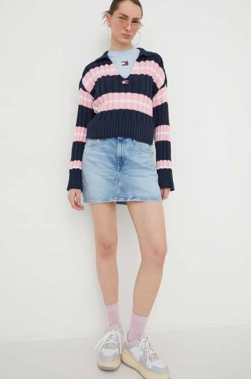 Свитер Tommy Jeans женский цвет синий Свитер Tommy Jeans женский цвет синий