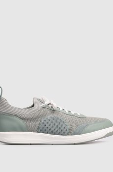 Зеленые комбинированные кроссовки с монограммой