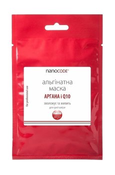 Альгинатная маска для лица NanoCode Nano Algo Аргана и Q10, для сухой кожи, 20 г