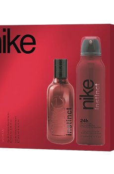 Уценка! Парфюмированный набор женский Nike Instinct (туалетная вода, 100 мл + дезодорант-спрей, 200 мл)