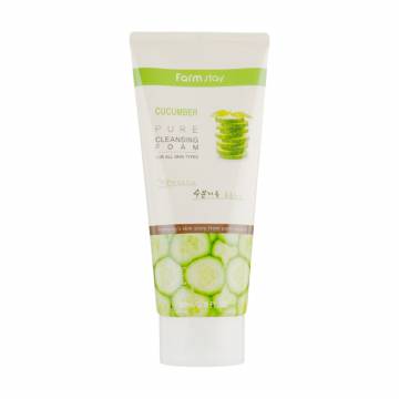 Пенка для умывания FarmStay Pure Cleansing Foam Cucumber с экстрактом огурца, 180 мл Пенка для умывания FarmStay Pure Cleansing Foam Cucumber с экстрактом огурца, 180 мл