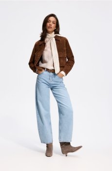 Reserved - LADIES` JEANS TROUSERS & BELT - синій - 294KS-55J