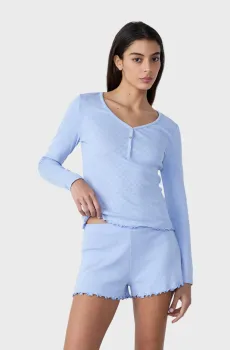 Женские голубые шорты POLLIN Голубой L Etam 6551060