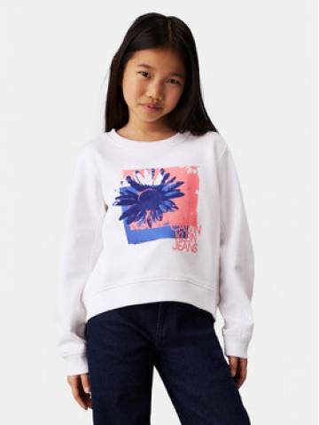 Calvin Klein Jeans Світшот Flower Graphic IG0IG02635 Білий Regular Fit Calvin Klein Jeans Світшот Flower Graphic IG0IG02635 Білий Regular Fit