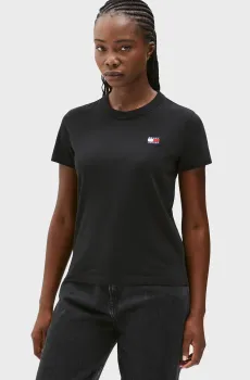 Женская черная футболка TJW  REG BADGE TEE Черный XS Tommy Jeans DW0DW20153