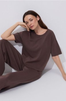 Reserved - Модальні штани - кавовий - 930HS-84X