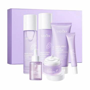Набор для лица Sadoer Grape Seed Multieffect Moisturizing Six-Piece Set, 6 продуктов Набор для лица Sadoer Grape Seed Multieffect Moisturizing Six-Piece Set, 6 продуктов