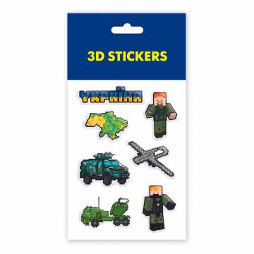 3D стікери Tattooshka Minecraft Ukraine 6 стікерів (SB-33) 3D стікери Tattooshka Minecraft Ukraine 6 стікерів (SB-33)