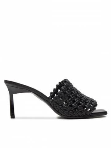 Calvin Klein Шльопанці Heel Mule Sandal 70 Latt HW0HW02144 Чорний Calvin Klein Шльопанці Heel Mule Sandal 70 Latt HW0HW02144 Чорний